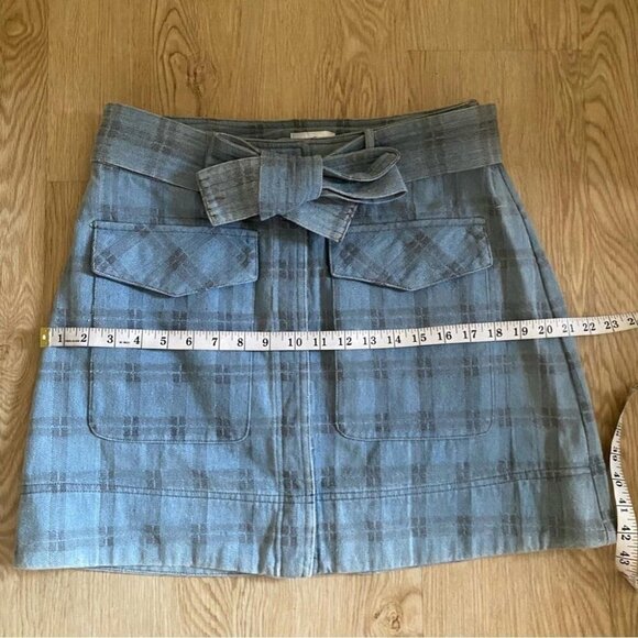 Light Academia Mini Skirt Versatile Tie-Belt Preppy Coquette Collegiate - Picture 13 of 14